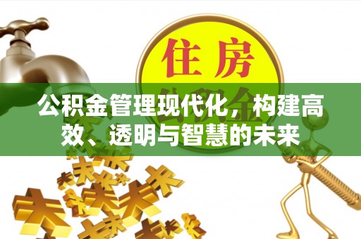 红古公积金管理现代化，构建高效、透明与智慧的未来
