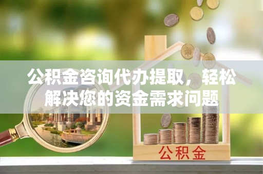 红古公积金咨询代办提取，轻松解决您的资金需求问题